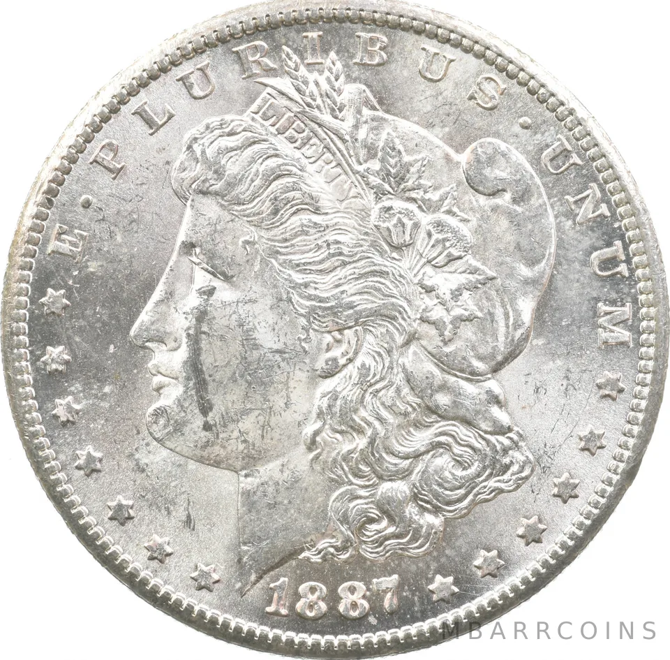 1887-S Morgan Silver Dollar a1797