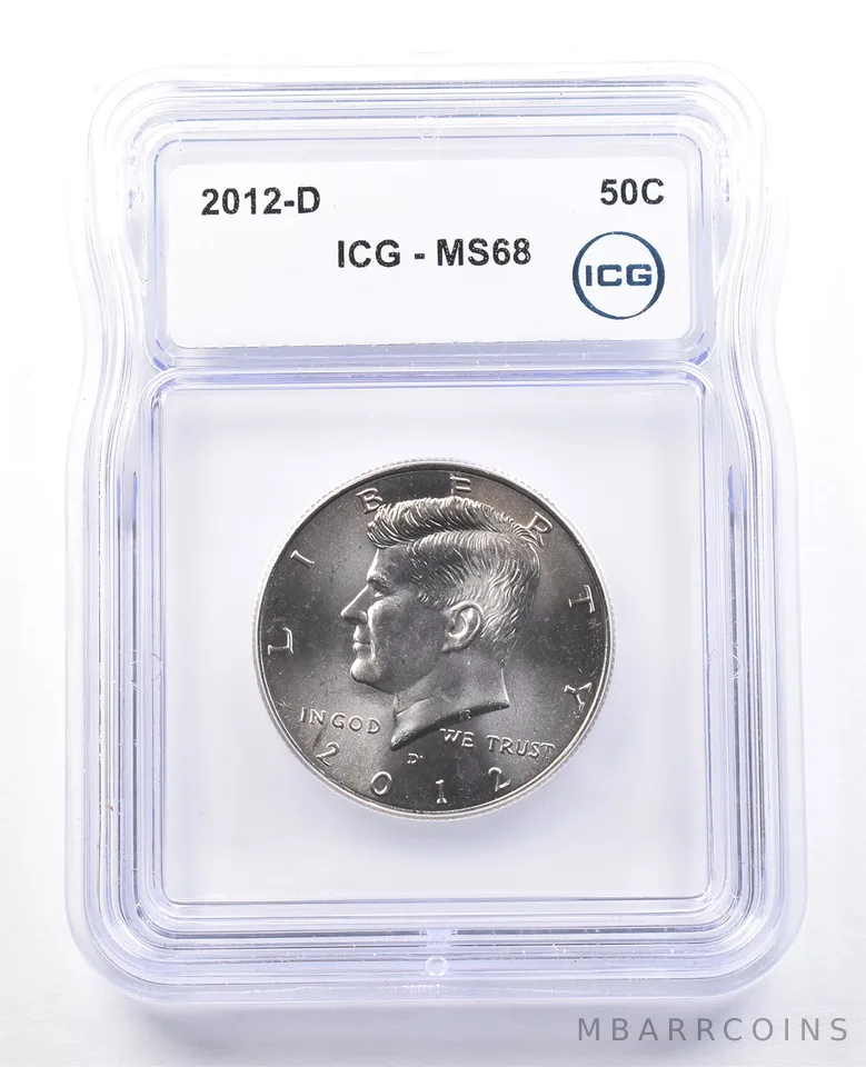 2012-D Kennedy Half Dollar MS68 ICG