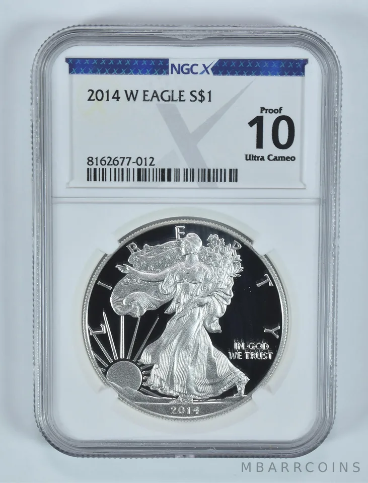 2014-W American Silver Eagle Proof 10 UCAM NGC X NGCX