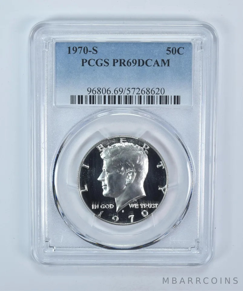 1970-S Kennedy Half Dollar PR69 DCAM PCGS Blue Label