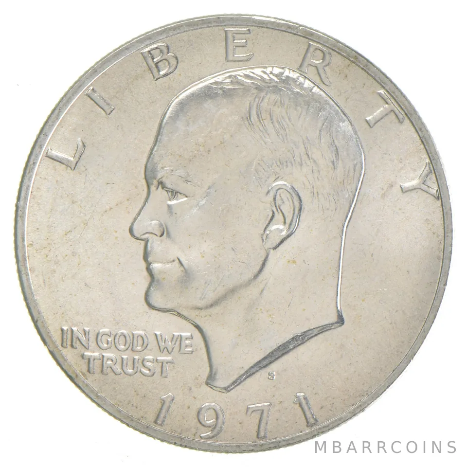 1971-S Eisenhower Dollar 40% SILVER - BU Unc MS (1 coin)
