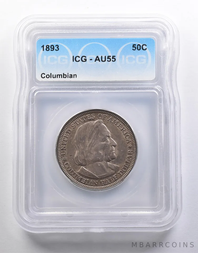 1893 Columbian Exposition Half Dollar AU55 ICG *6562