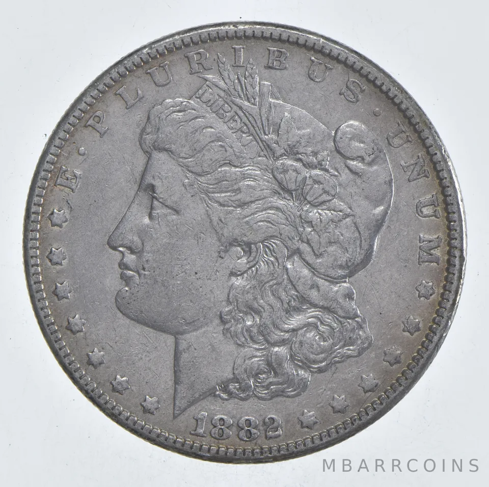 Early - 1882 Morgan Silver Dollar - 90% US Coin *955