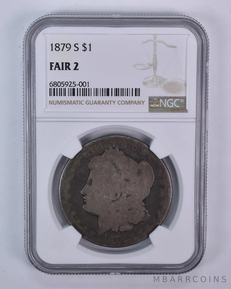 1879-S Morgan Silver Dollar Fair 2 NGC Lowball
