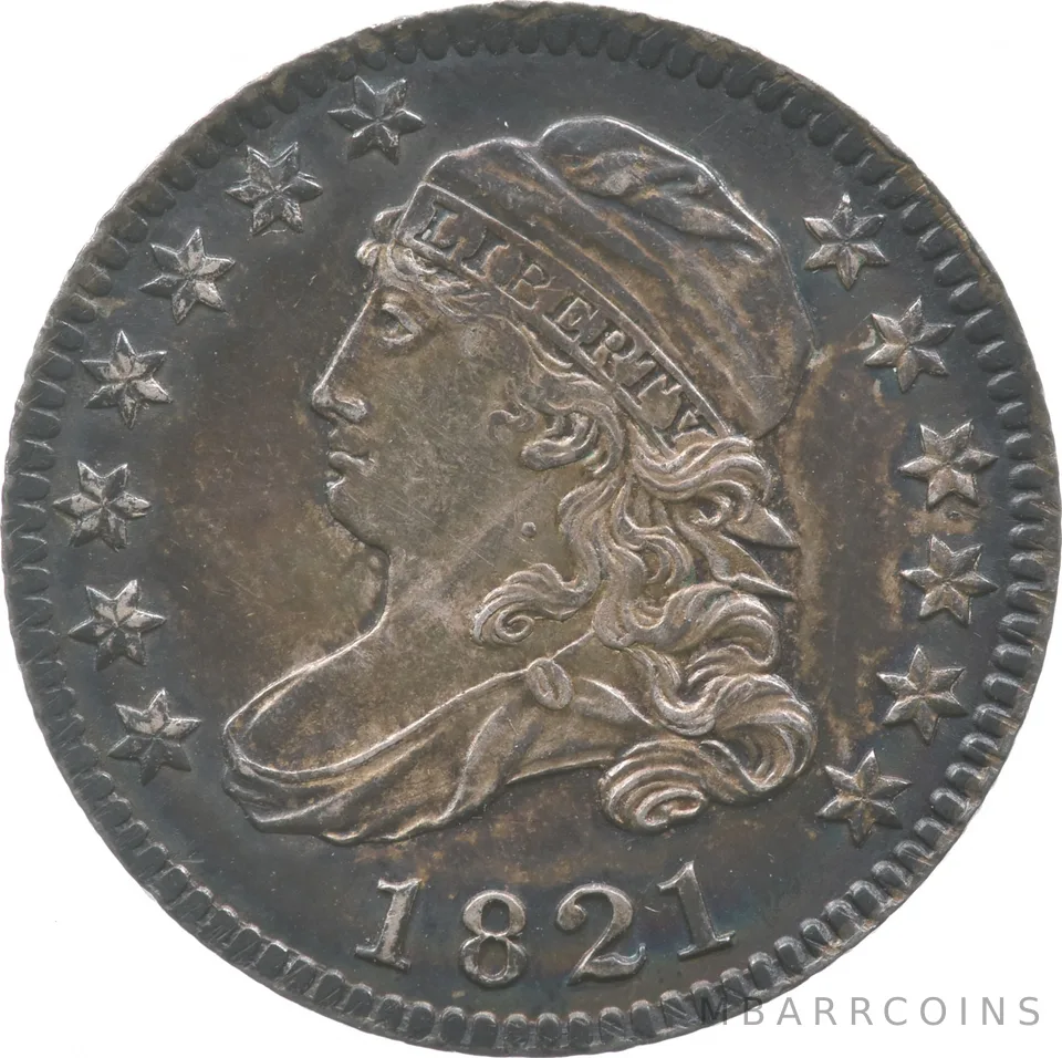 1821 Capped Bust Dime Large Date a9328