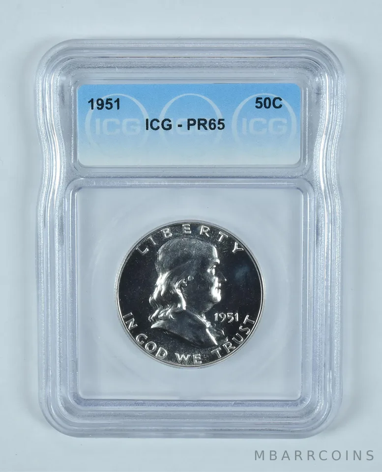 1951 Franklin Half Dollar PR65 ICG