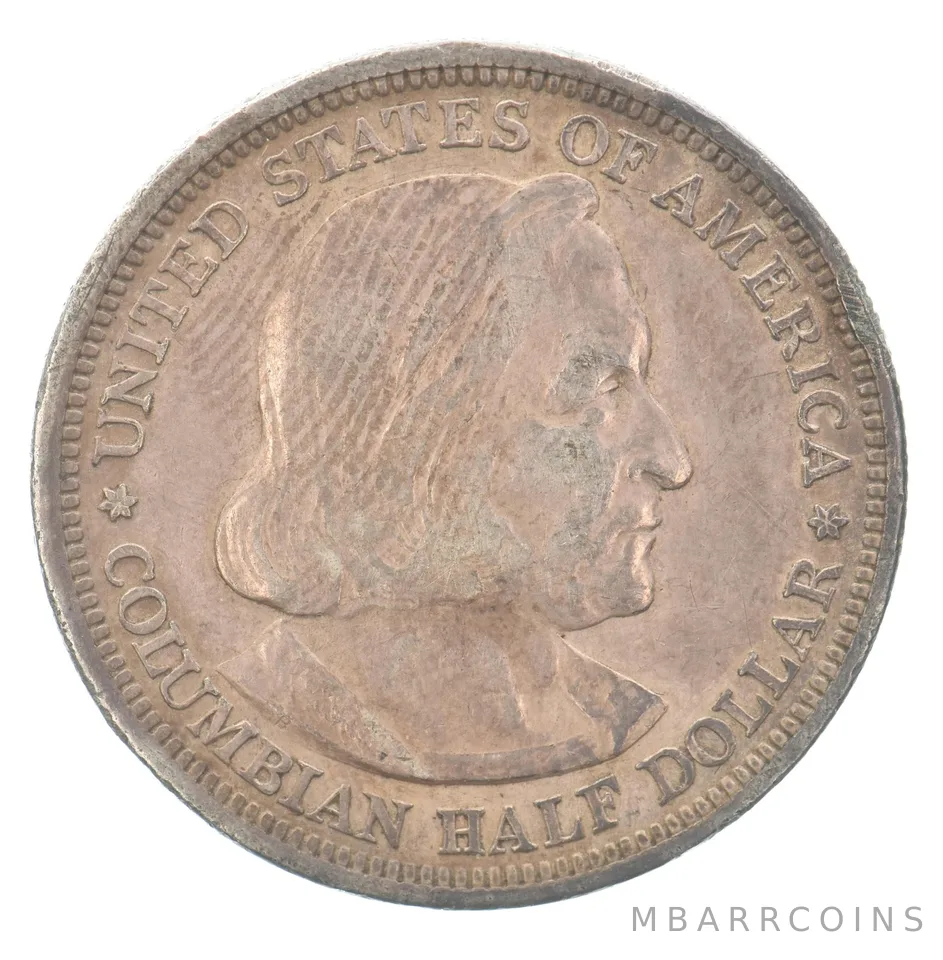 1892 Columbian Exposition Commemorative Half Dollar Beautiful Tone *3641
