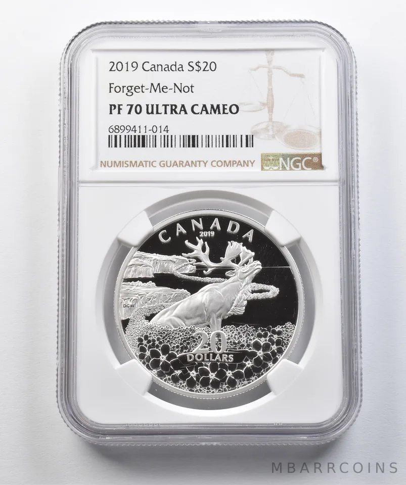 2019 Canada 20 Dollars Silver Forget-Me-Not PF70 UCAM NGC *4393