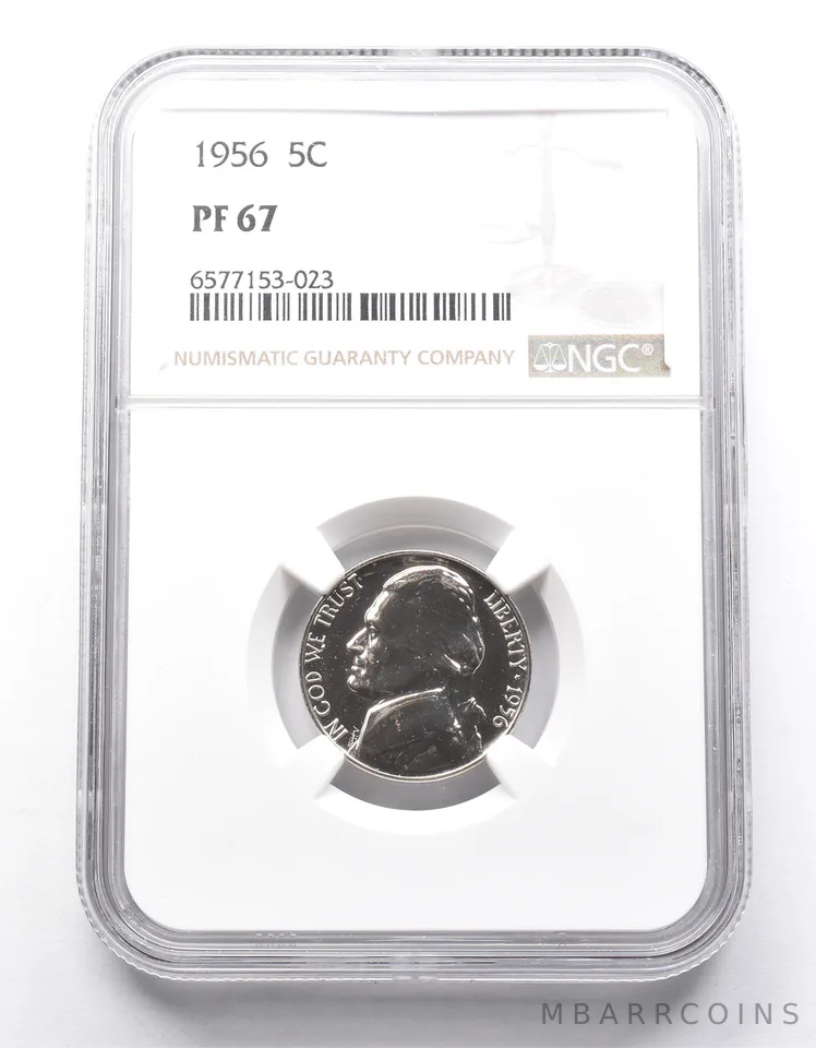 PF67 1956 Jefferson Nickel NGC *0009