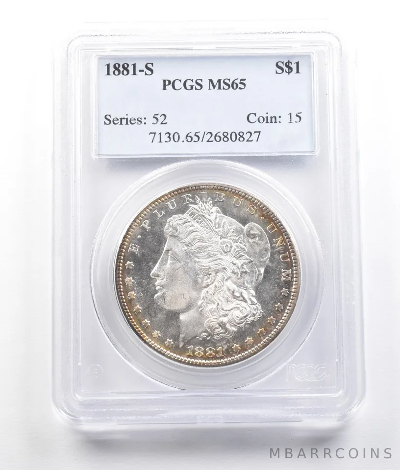 1881-S Morgan Silver Dollar MS65 PCGS PQ PL? *2781