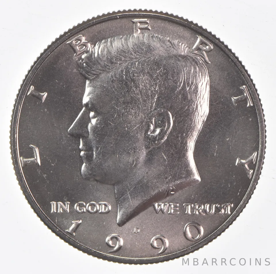 1990-D Kennedy Half Dollar Clad Unc