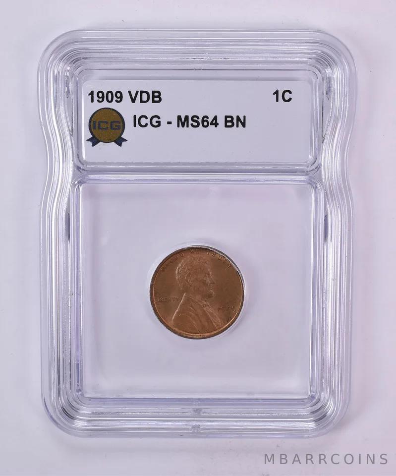 1909 Lincoln Wheat Cent VDB MS64 BN ICG
