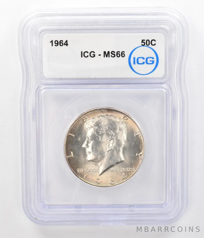 1964 Kennedy Half Dollar MS66 ICG Beautiful Tone *5176