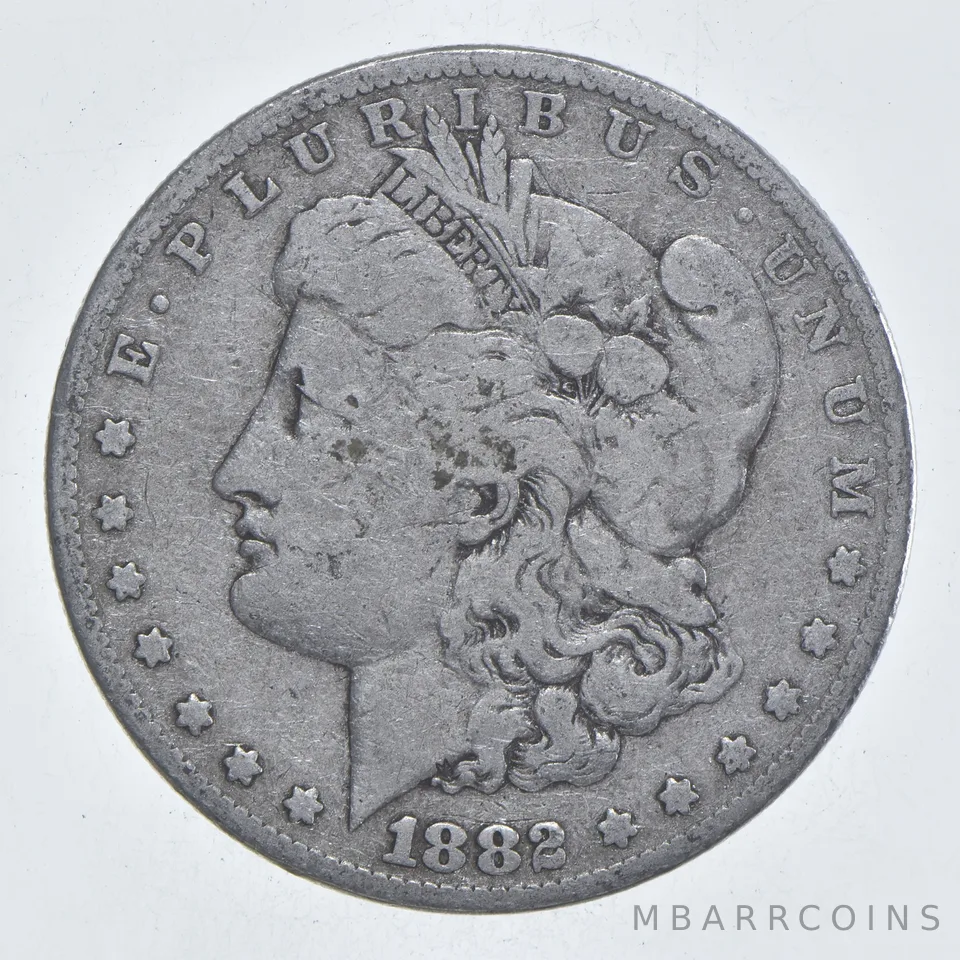 Early - 1882 Morgan Silver Dollar - 90% US Coin *073