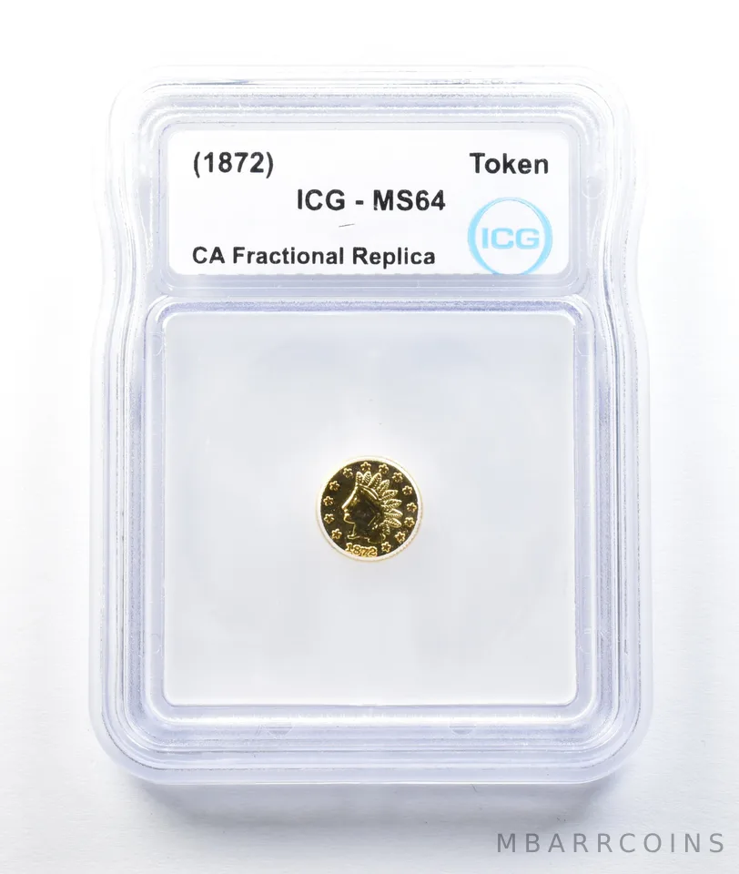 (1872) California Gold Rush Token Half Dollar MS64 ICG *8748