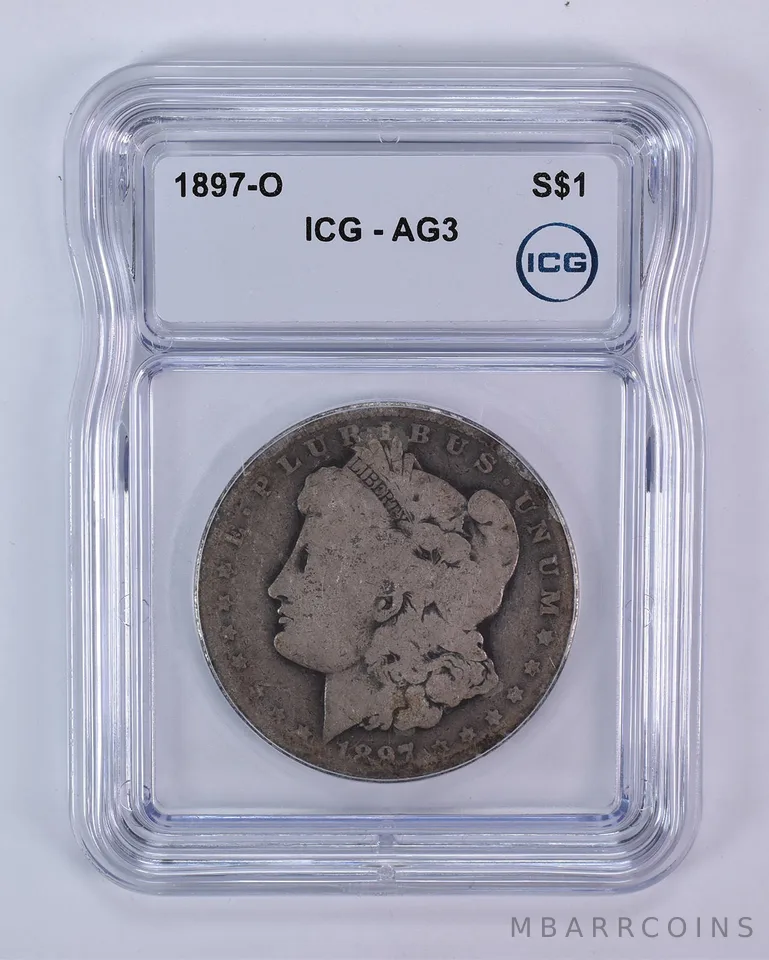 1897-O Morgan Silver Dollar AG3 ICG Lowball