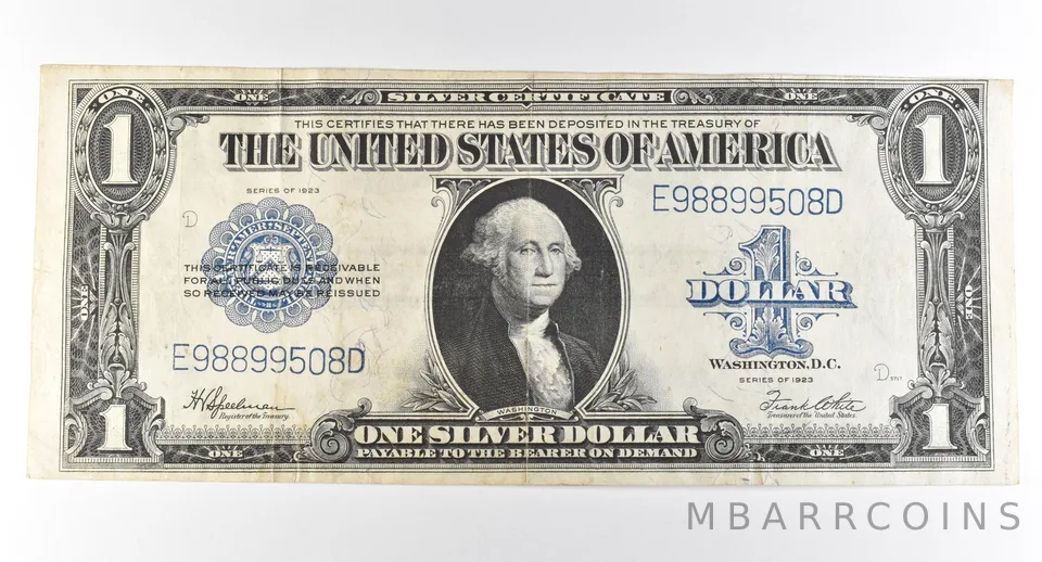1923 $1 Silver Certificate Large Note Blue Seal *2991