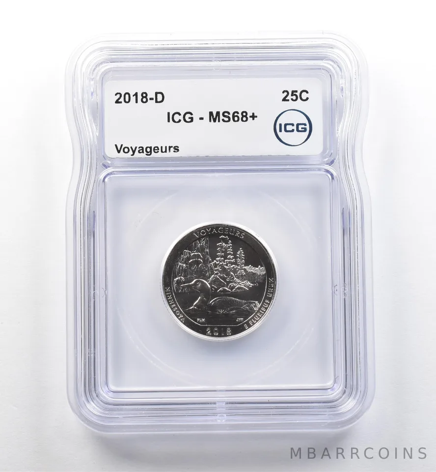 2018-D Washington Quarter ATB Voyageurs MS68+ ICG *7464
