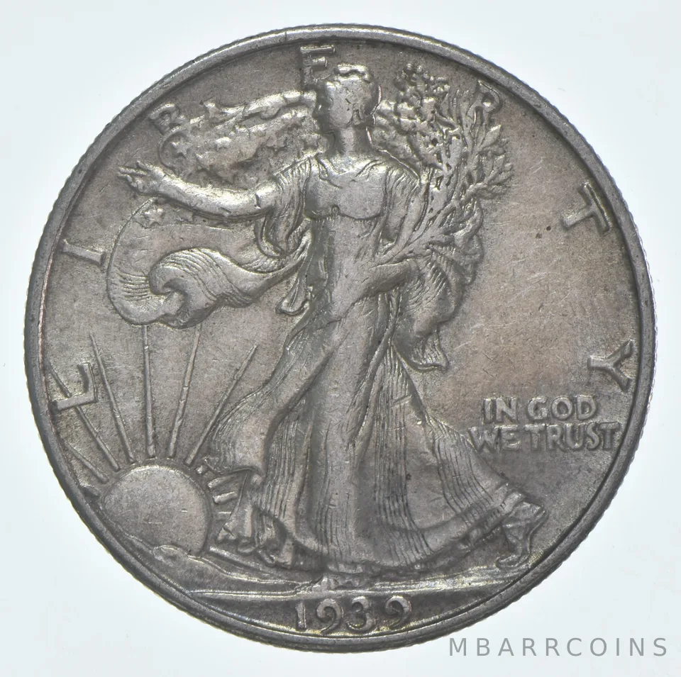 CHAU 1939-S Walking Liberty Half Dollar Choice AU 90% Silver (1pc)