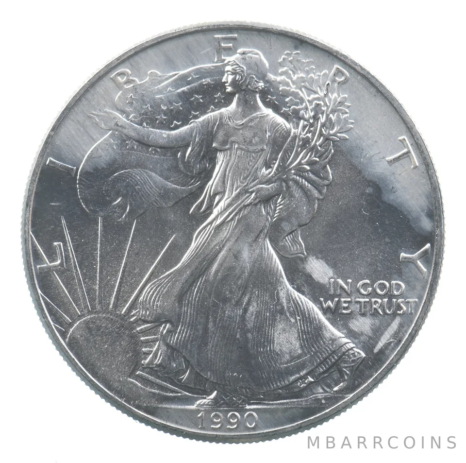 Better Date 1990 American Silver Eagle 1 Troy Oz .999 Fine Silver *715