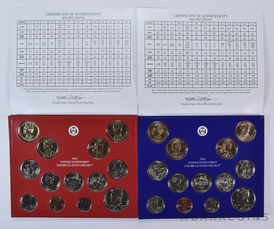 2016 Mint Set with Unc Coins in Original Packaging (26 coins)
