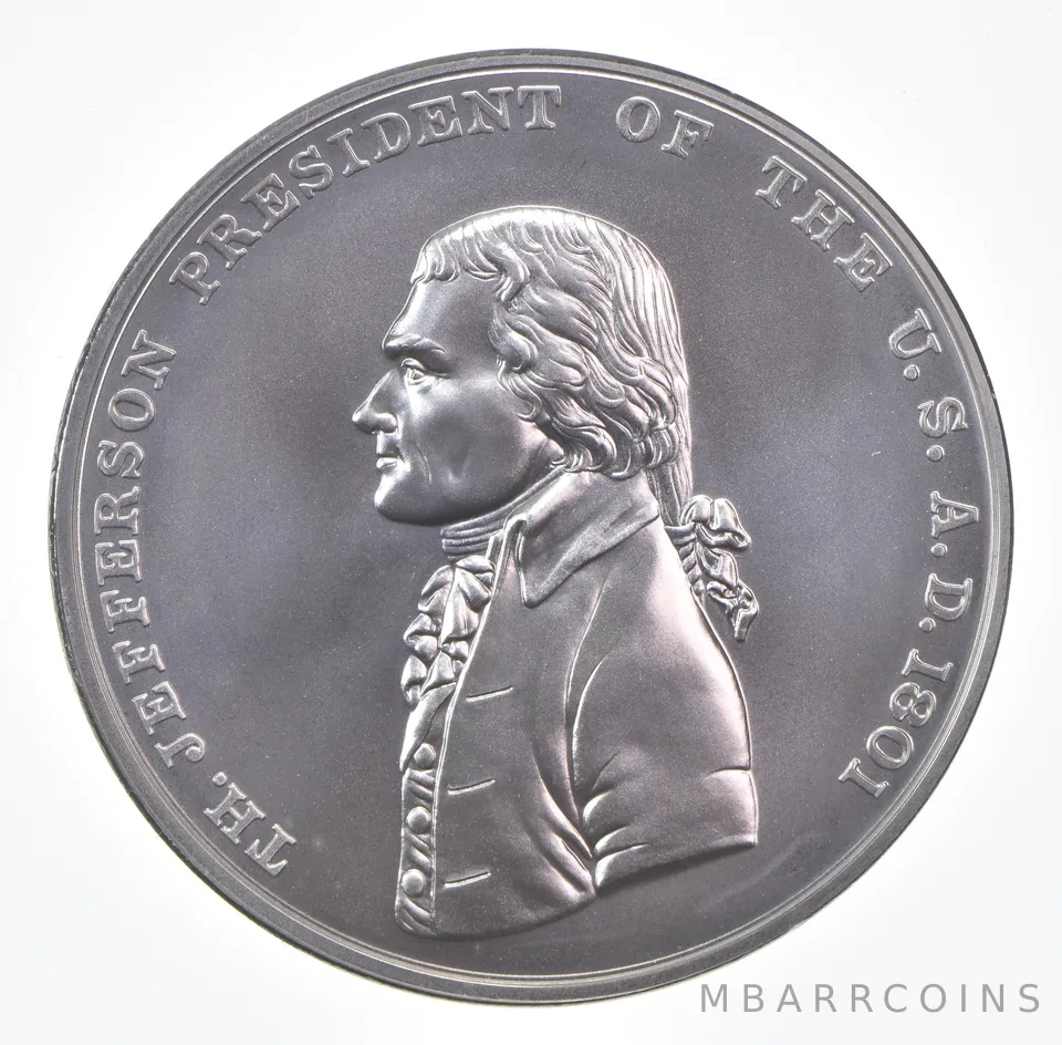 (2019) Thomas Jefferson 1801 US Mint Silver Presidential Medal 1 Oz
