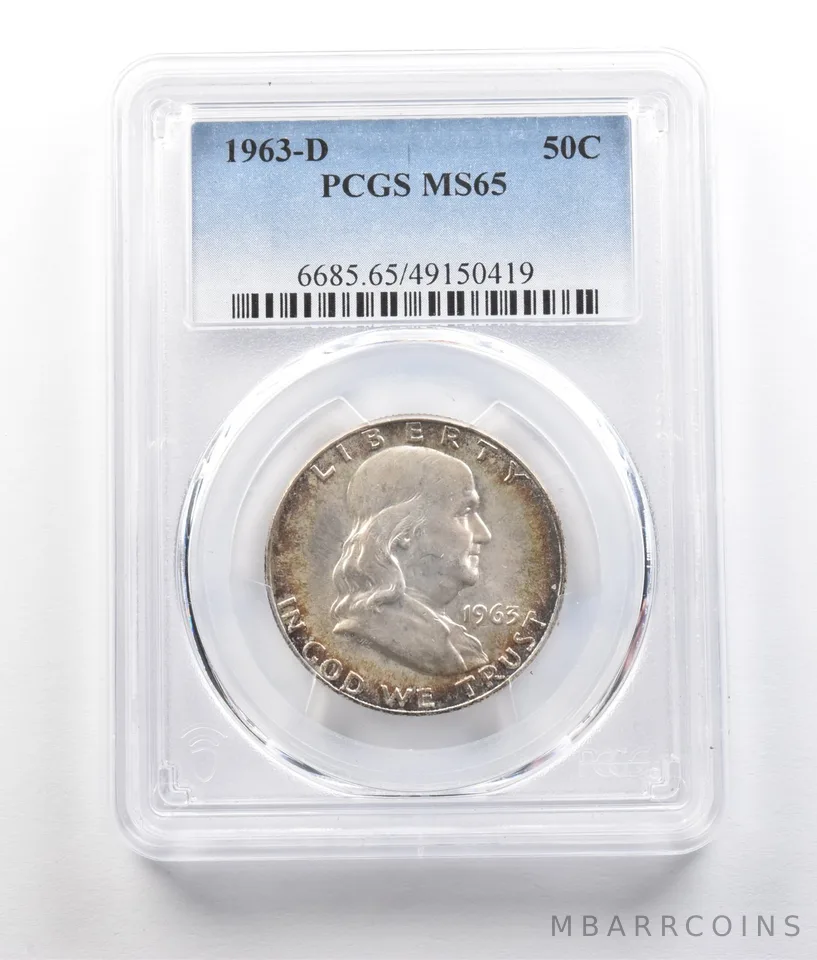 1963-D Franklin Half Dollar MS65 PCGS *9380