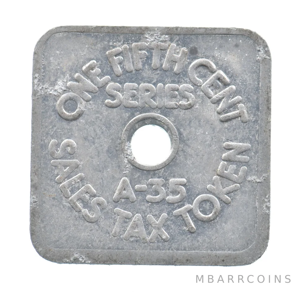 Colorado State Treasurer - 1/5 Cent Sales Tax Token *5044