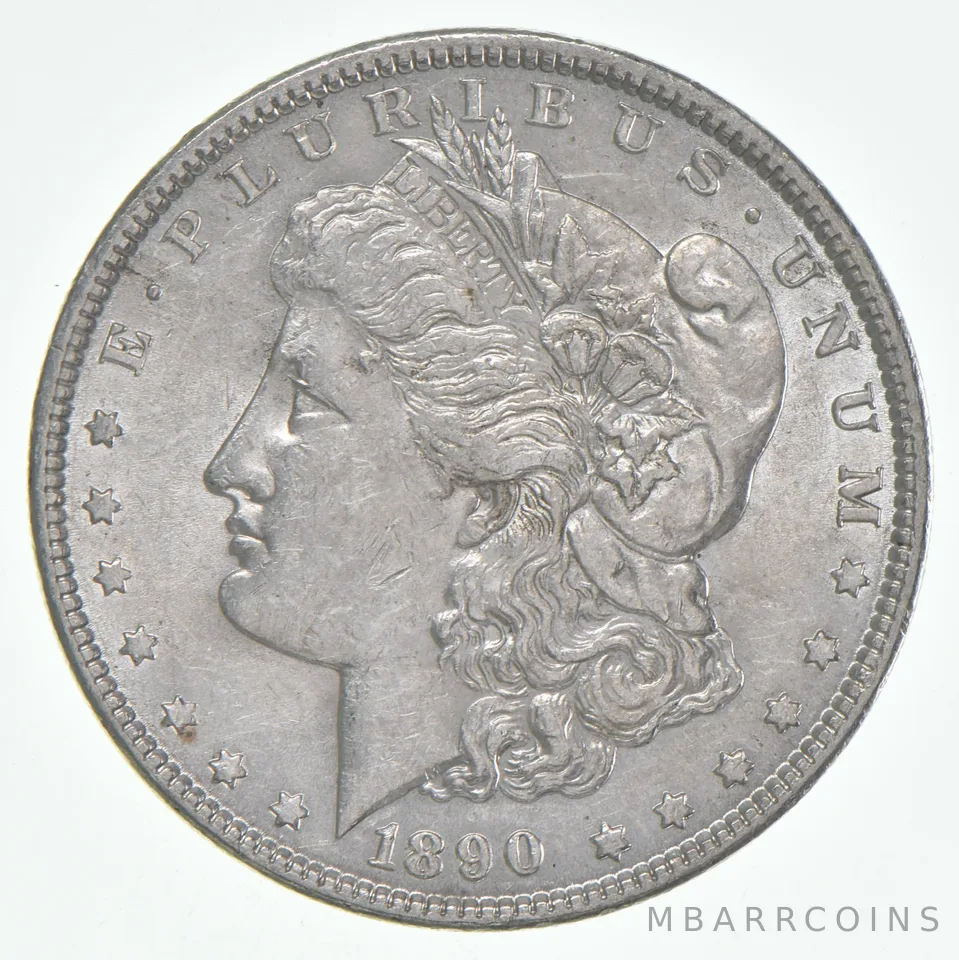AU+ 1890 (P) Morgan Silver Dollar (1 coin)