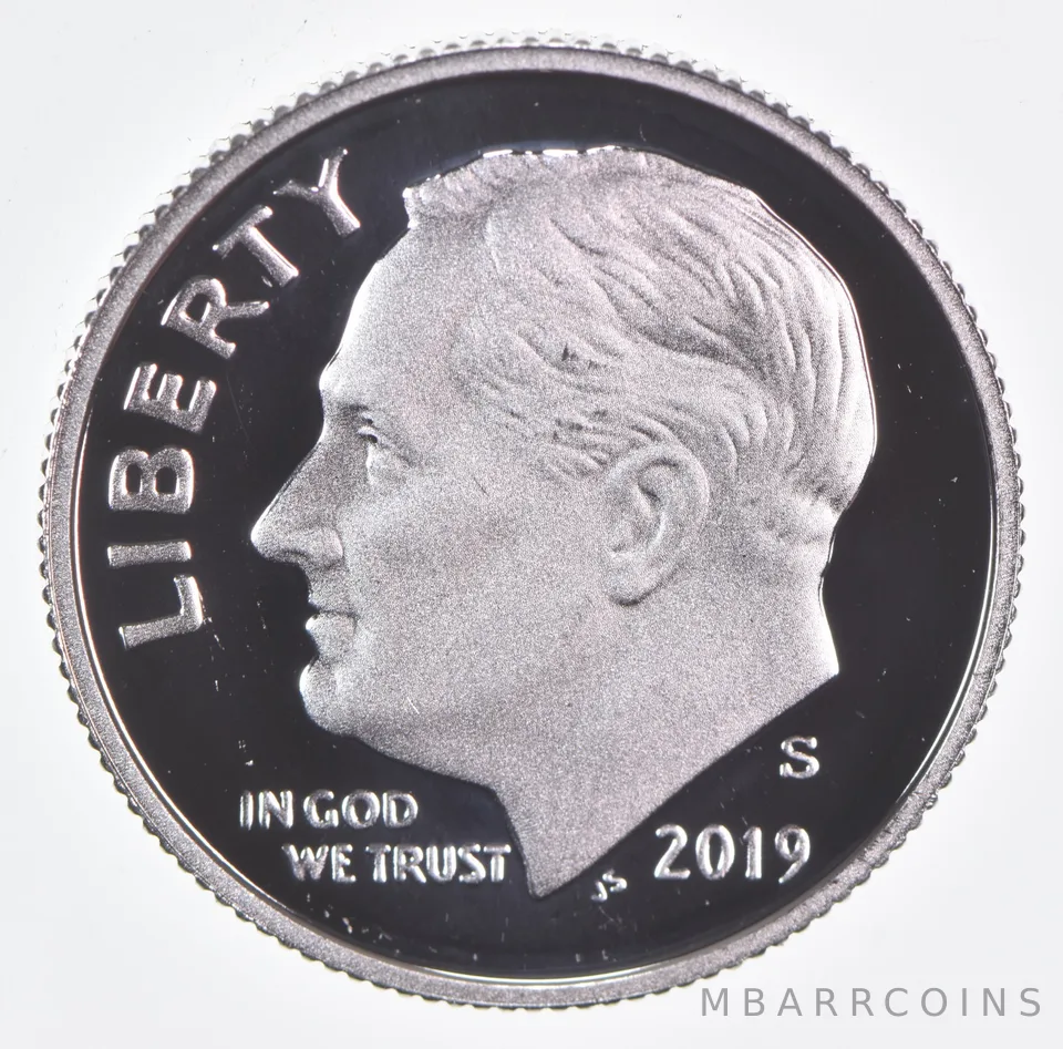 2019-S Roosevelt Dime Proof .999 Silver