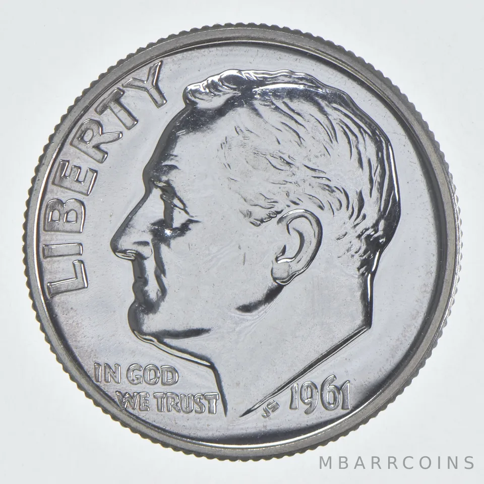1961 Roosevelt Dime Proof 90% Silver