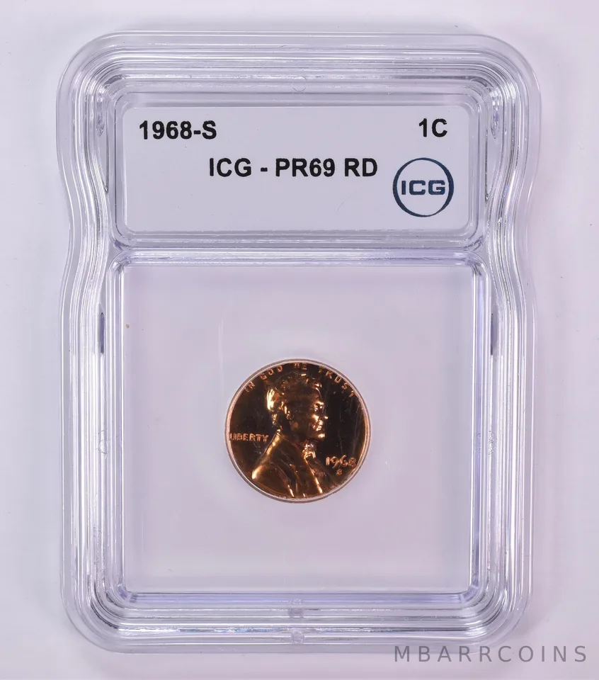 1968-S Lincoln Memorial Cent PR69 RD ICG