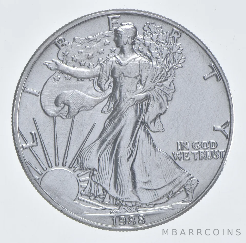 Better Date 1988 American Silver Eagle 1 Troy Oz .999 Fine Silver *064