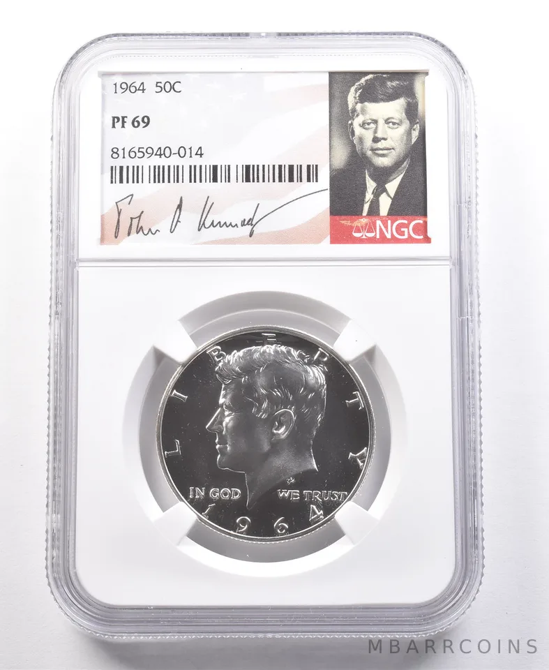 1964 Kennedy Half Dollar PF69 NGC Great Cam Contrast *5029