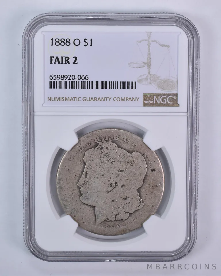 1888-O Morgan Silver Dollar Fair 2 NGC Lowball