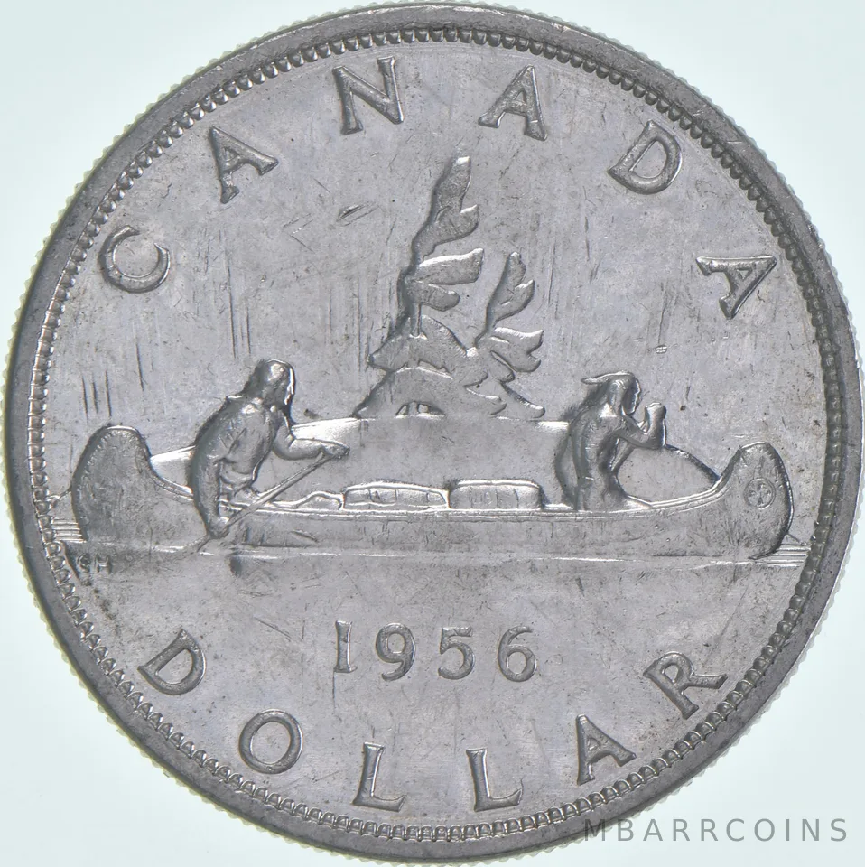 1956 Canada 80% Silver Canadian Silver Dollar