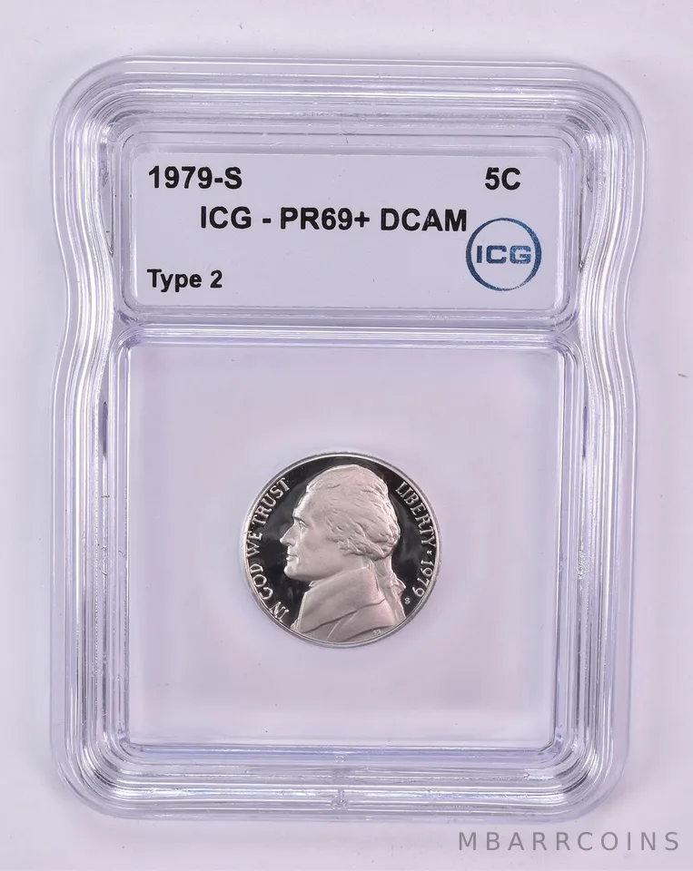 1979-S Jefferson Nickel Type 2 PR69+ DCAM ICG