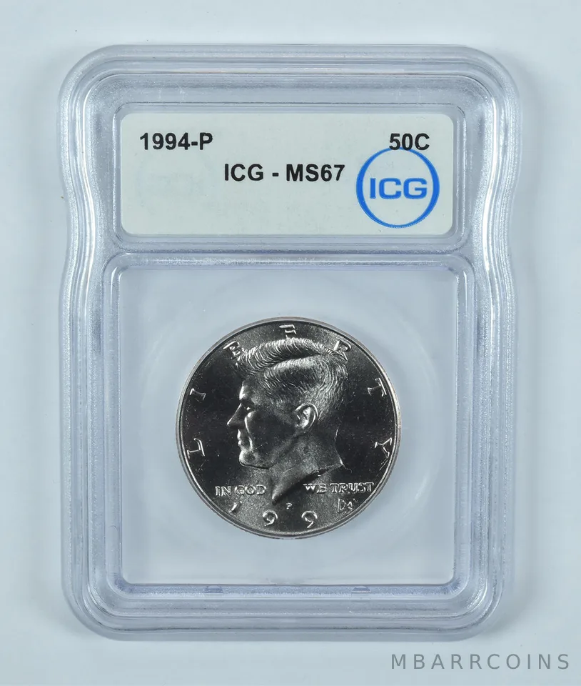 1994-P Kennedy Half Dollar MS67 ICG