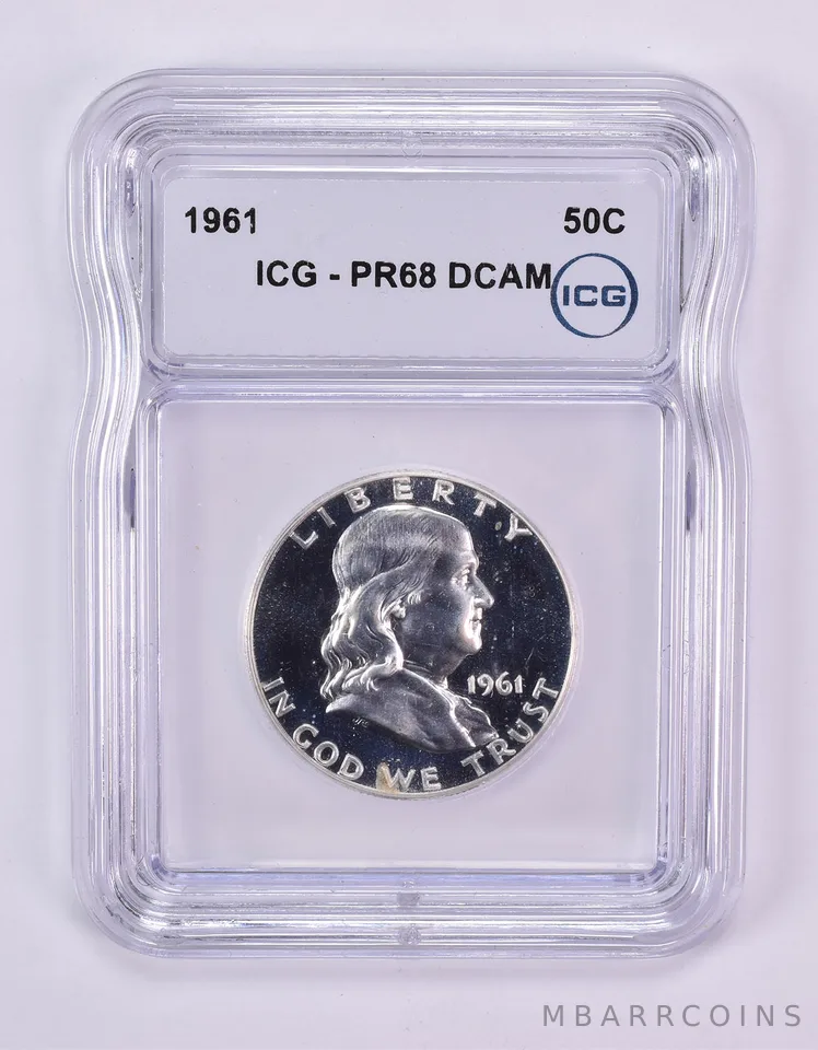 1961 Franklin Half Dollar PR68 DCAM ICG