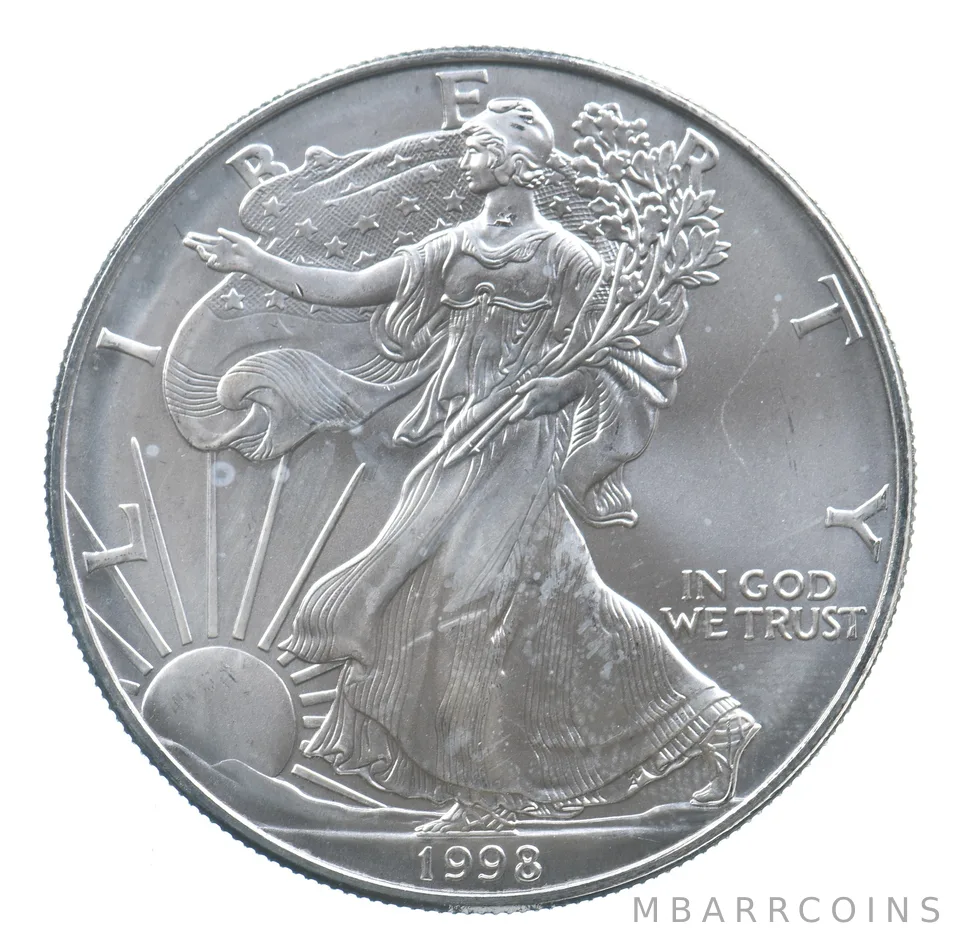 Better Date 1998 American Silver Eagle 1 Troy Oz .999 Fine Silver *723