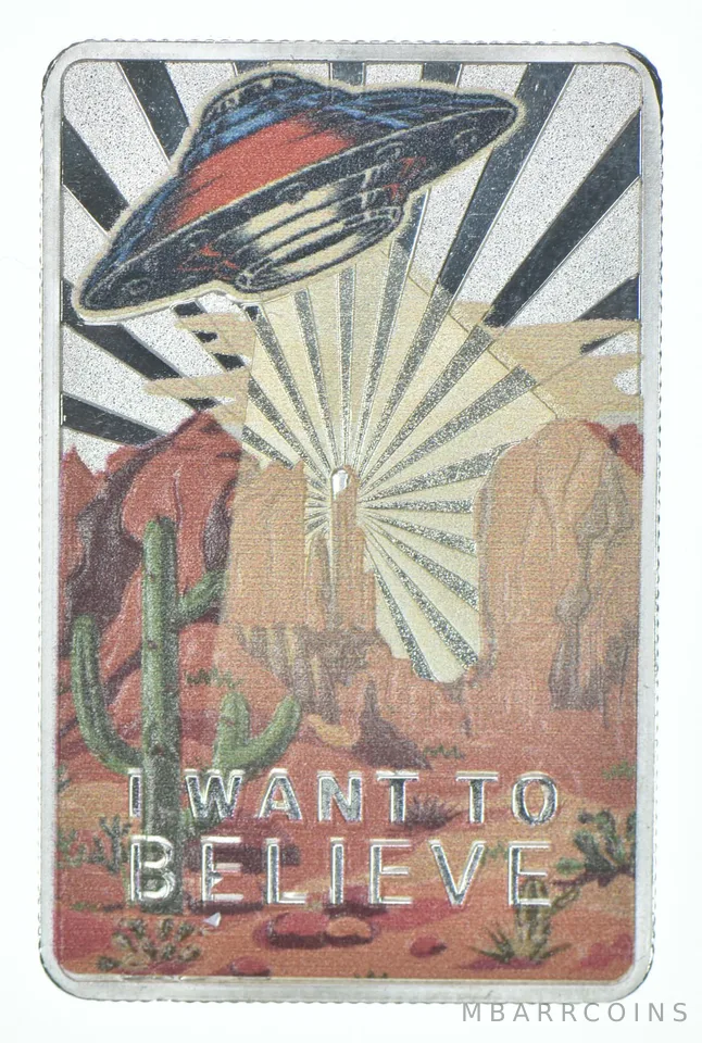 2023 Cameroon 2000 Francs CFA 1 Oz Silver I Want To Believe