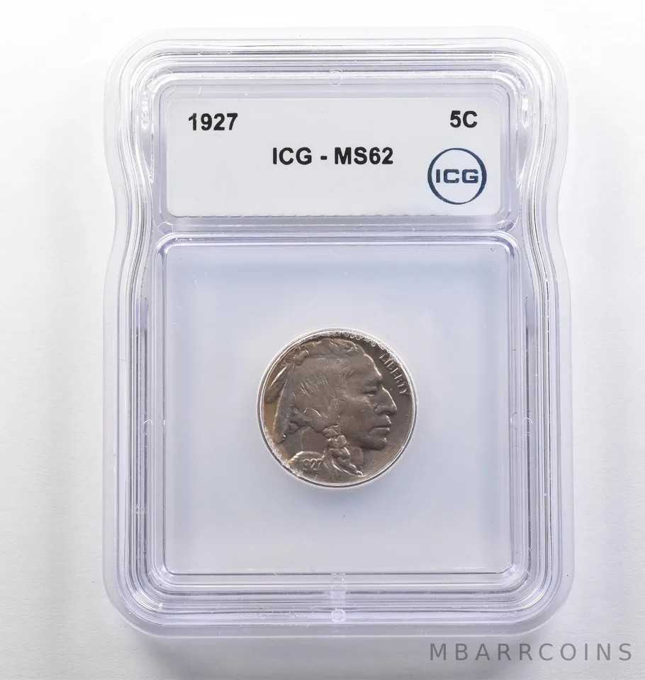 1927 Indian Head Buffalo Nickel MS62 ICG *4116