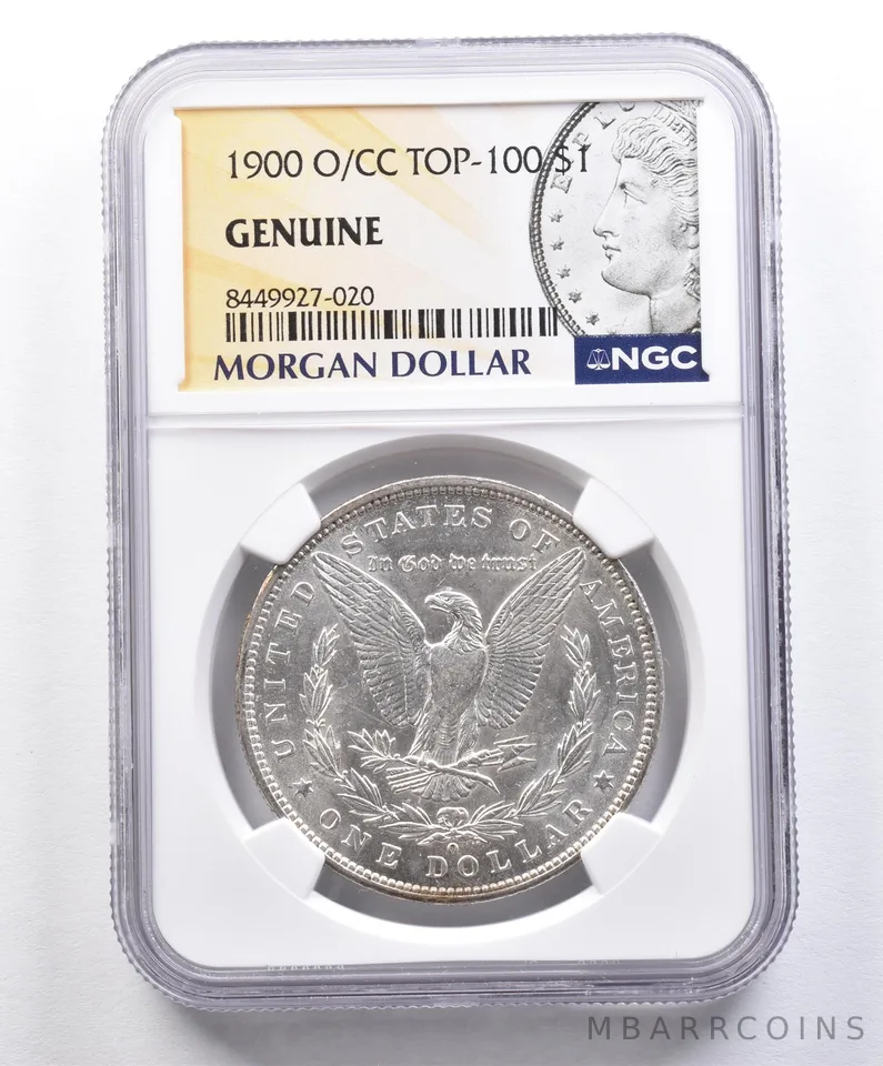 1900-O/CC Morgan Silver Dollar Top 100 Genuine NGC *1570