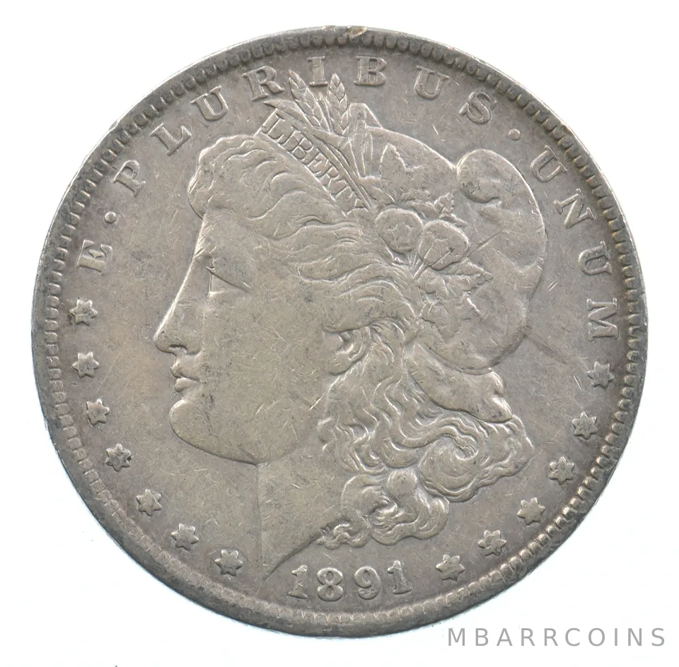 Early - 1891-O Morgan Silver Dollar - 90% US Coin *607