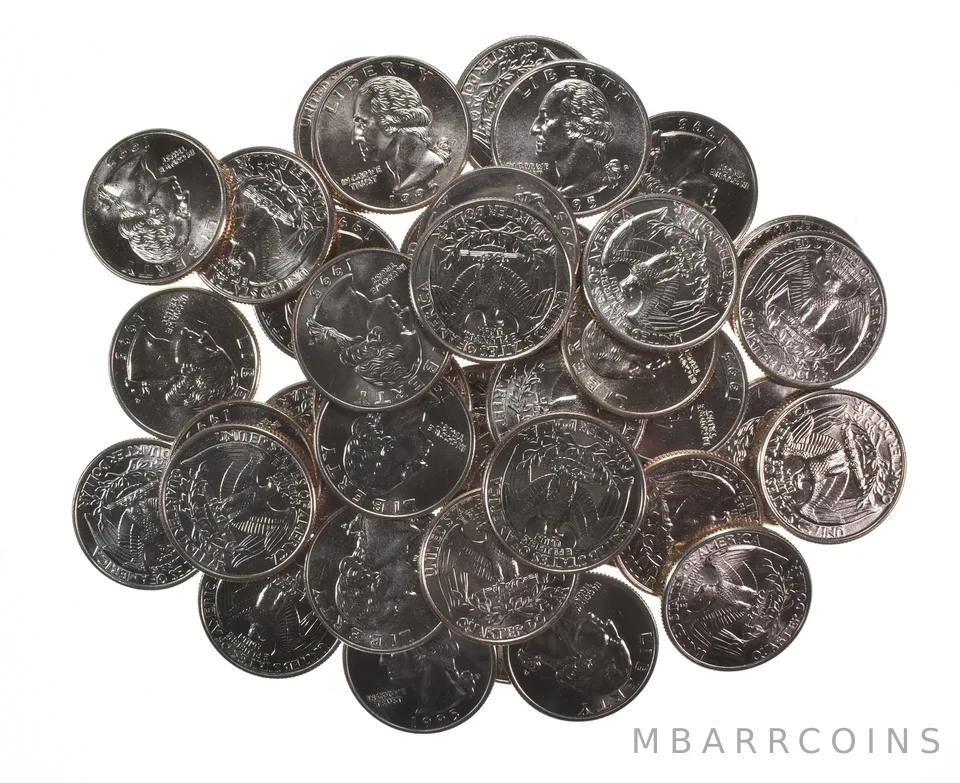 Lot (40) 1995-P Washington Quarter Clad Unc Roll