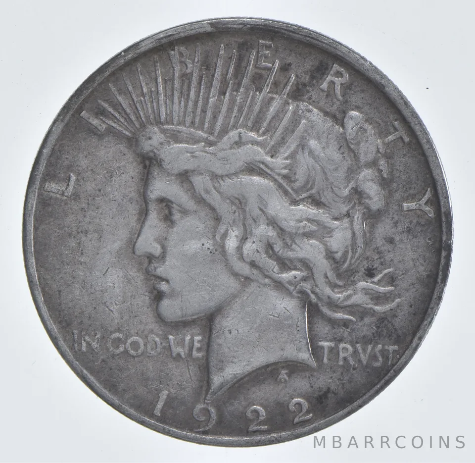 Better - 1922-D Peace Silver Dollar - 90% US Coin *643