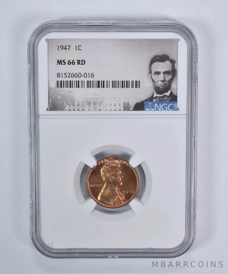 1947 Lincoln Wheat Cent MS66 RD NGC Special Label