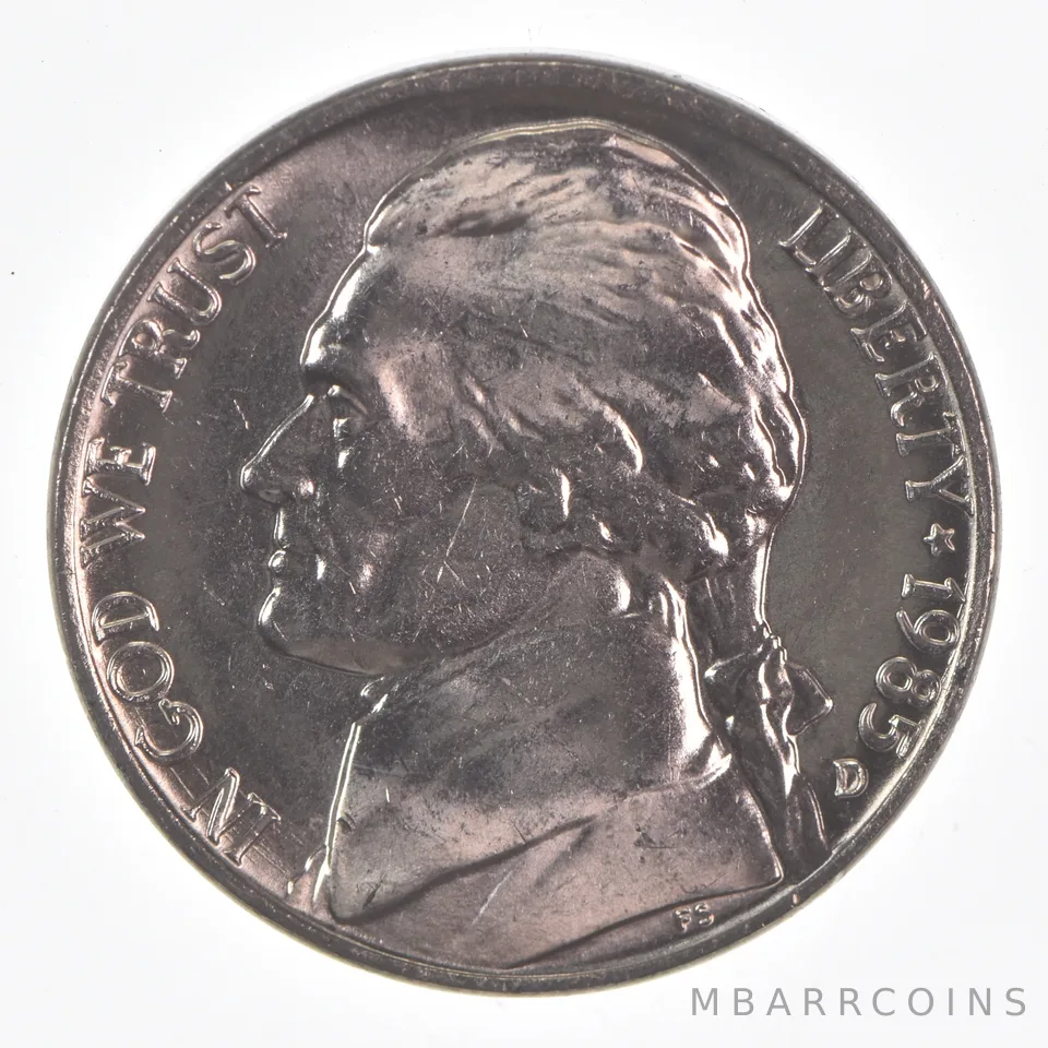 1985-D Jefferson Nickel Unc