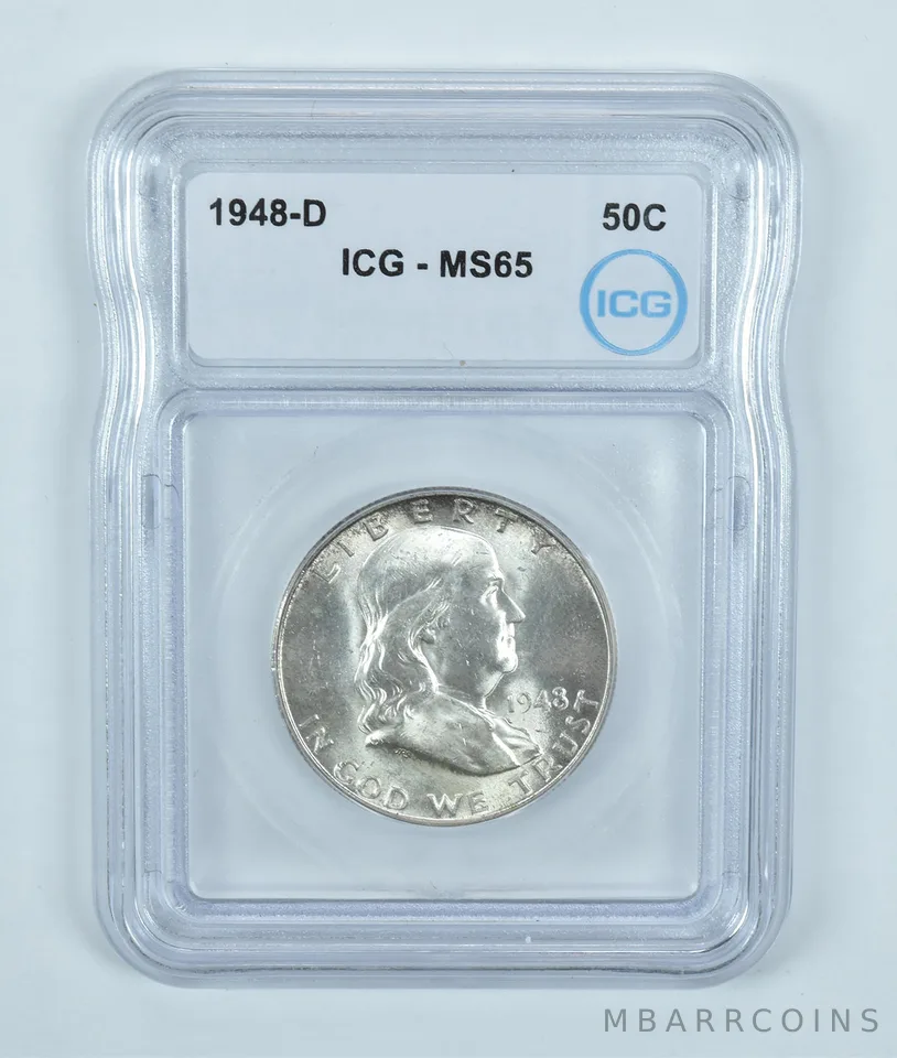 1948-D Franklin Half Dollar MS65 ICG