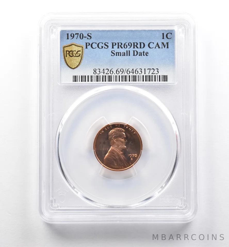 1970-S Lincoln Memorial Cent Small Date PR69 RD CAM PCGS *7537
